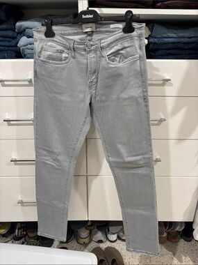 Frame Denim Light Gray Slim Jeans